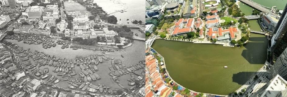 Singapore River - Straits Times (Then & Now)