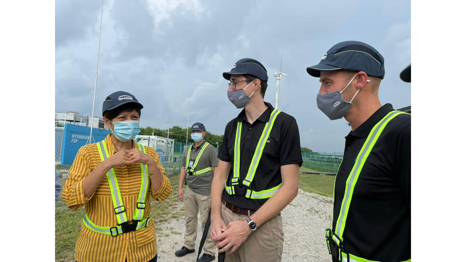 Photo 2 (Singapore Minister Indranee Rajah’s visit to the REIDS-SPORE microgrid in April 2021. Photograph courtesy of ENGIE Southeast Asia)