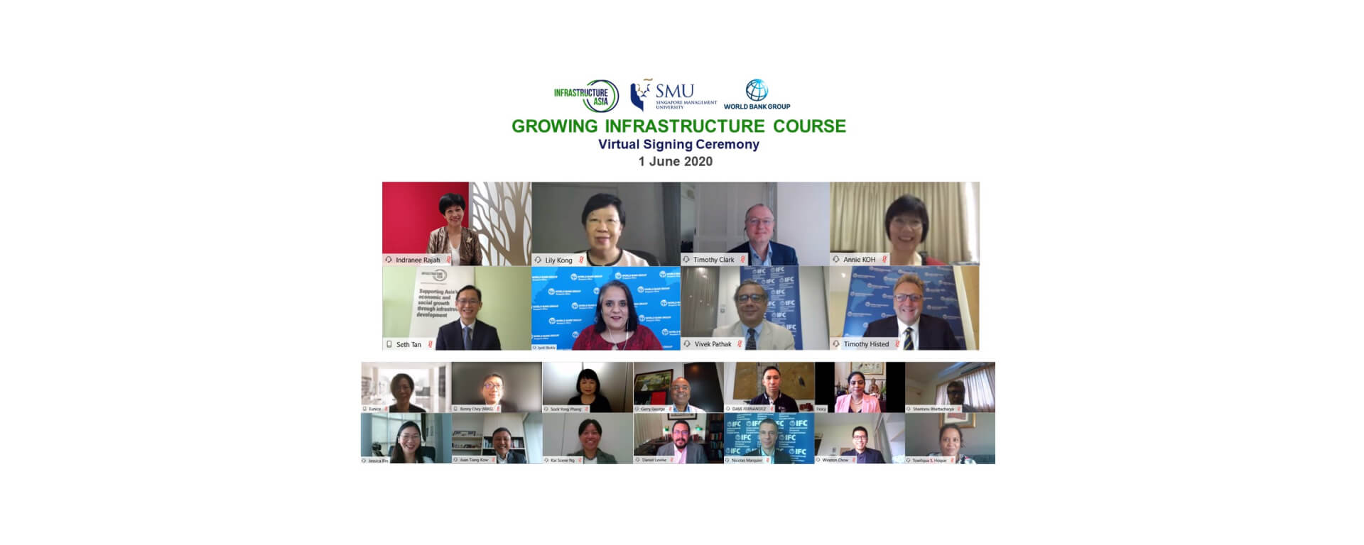 Growing infrastructure course Infra Asia SMU World Bank - Banner