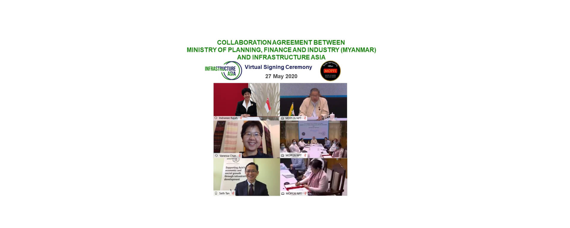 Collaboration between Infrastructure Asia and MOPFI for PPP in Myanmar- Banner