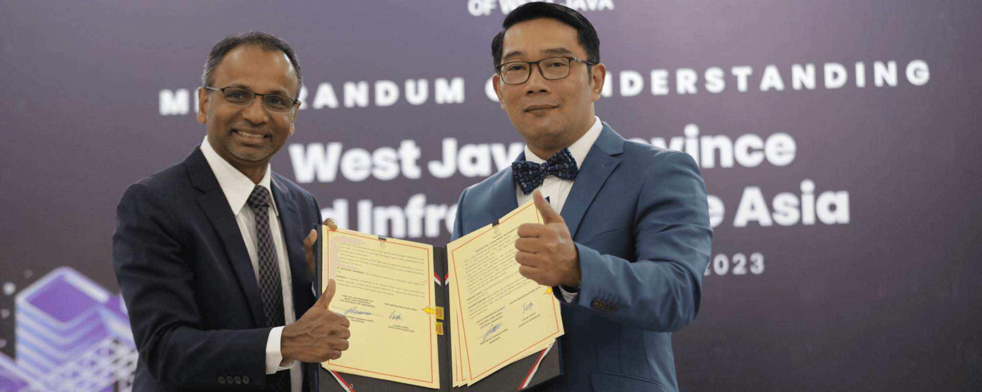 Invited Remarks by Lavan Thiru, Executive Director, Infrastructure Asia at Signing Ceremony for Memorandum of Understanding with Government of West Java Province on 22 February 2023
